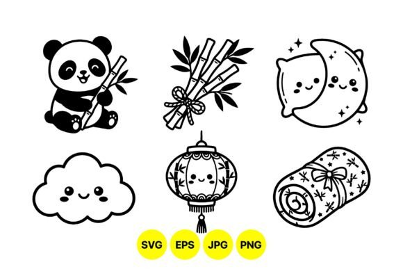Download Cute Asian-Themed Kawaii Icons - Premium Resources