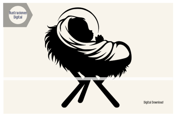 Download Nativity SVG Clipart Silhouette PNG DXF - Silhouette Collection