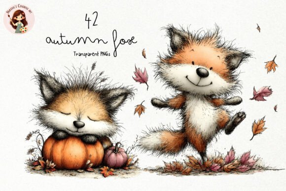 Download Cute Autumn Fox PNG Clipart - Fox png Collection