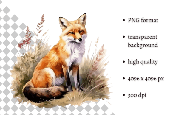 Download Watercolor Fox PNG Clipart - Fox png Collection